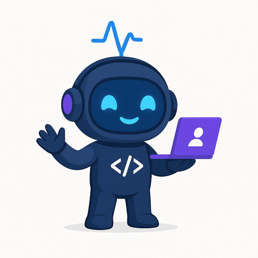 The Vibe Coder mascot artwork